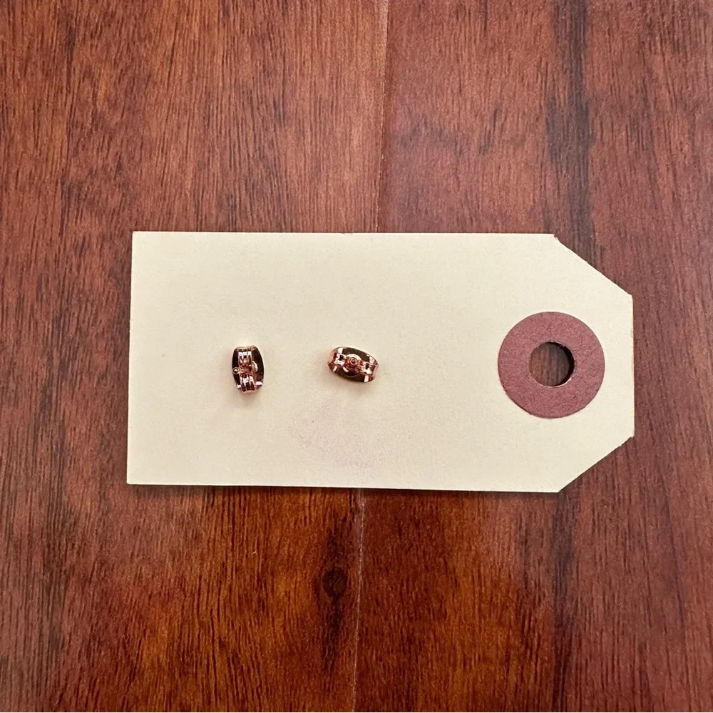 🆕 Girl’s Rose Gold-tone Pizza Earrings